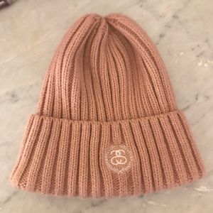 Stussy light pink beanie